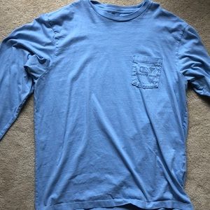 Light Blue/Navy Vineyard Vines Long sleeve